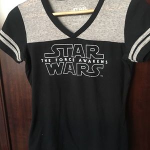 Disney Parks Star Wars gray and black top small